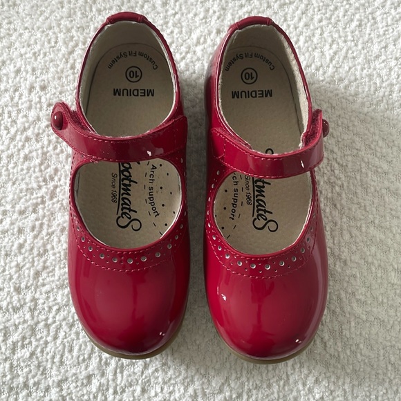 Footmates Emma Shoe - Red Patent main image 1